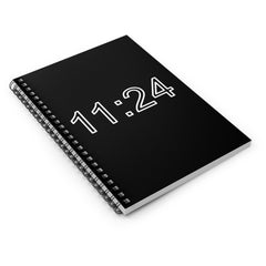 "11:24" Ruled line spiral Notebook