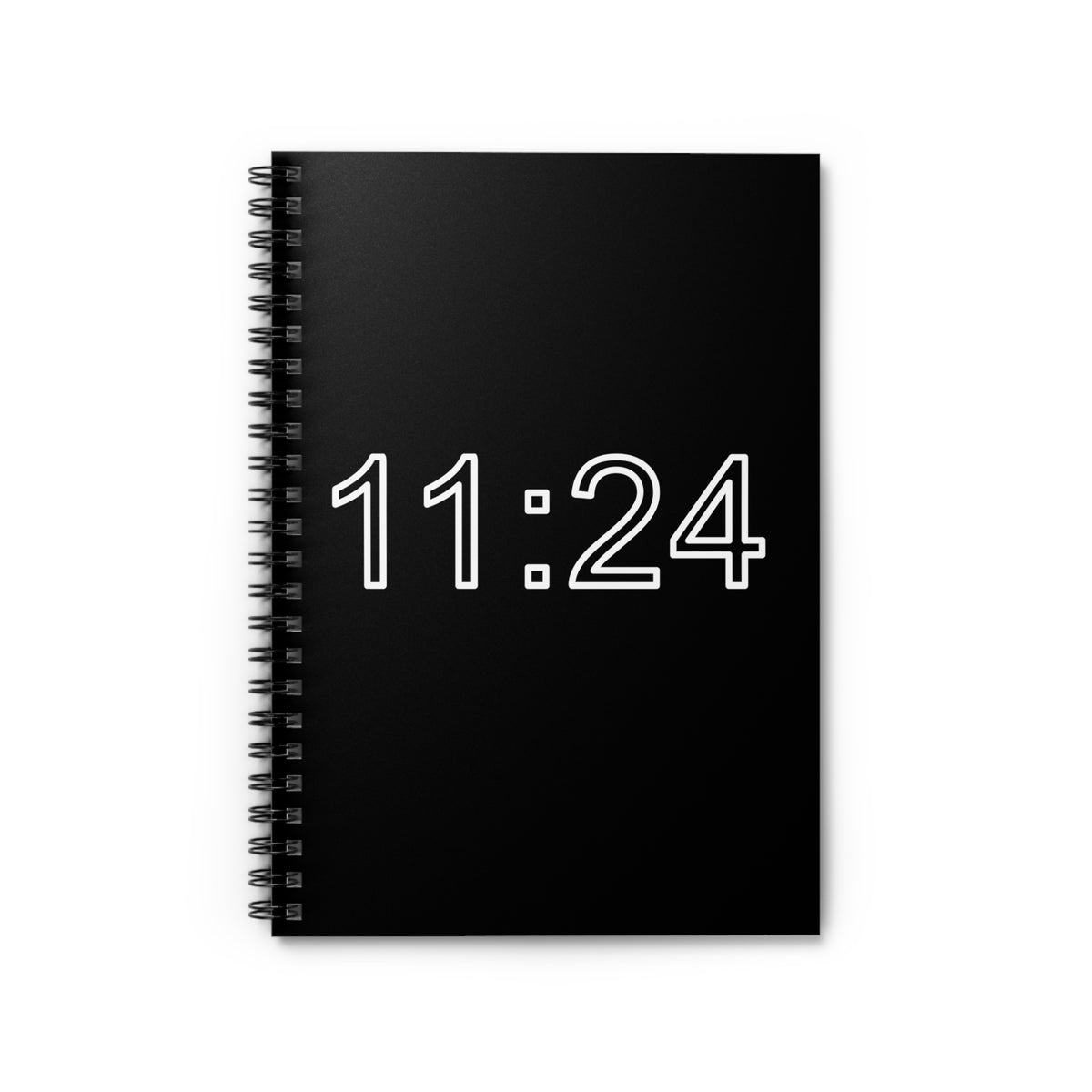 "11:24" Ruled line spiral Notebook